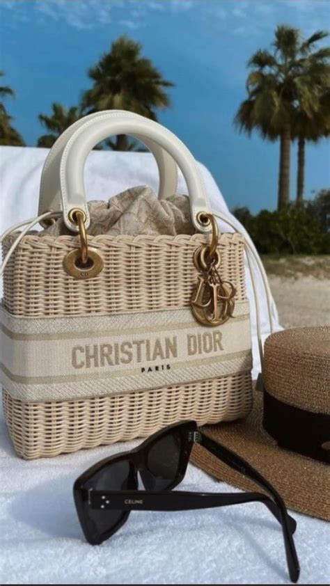 christian dior beach bag